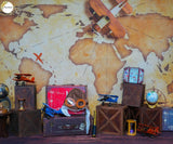 Travel With Me  - Printed Baby Backdrop - FABRIC (PRE ORDER)