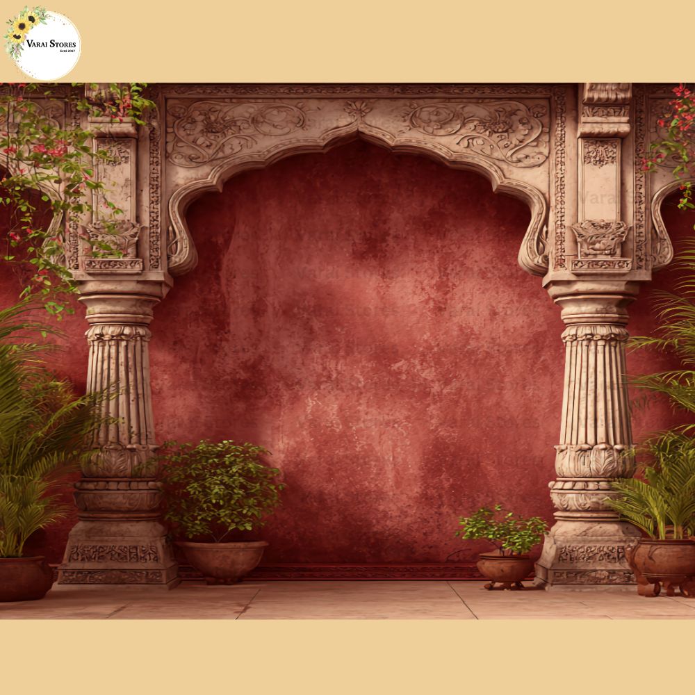 Dusky Pink Palace - Baby Printed Backdrops - PREMIUM FABRIC