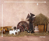 Pongal (Type 2) - Printed Baby Backdrop - FABRIC (PRE ORDER)