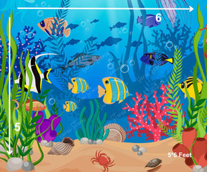 Underwater -  Printed Baby Backdrop - FABRIC (PRE ORDER)