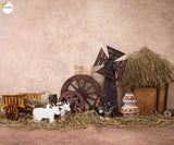 Pongal (Type 2) - Printed Baby Backdrop - FABRIC (PRE ORDER)