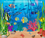Underwater -  Printed Baby Backdrop - FABRIC (PRE ORDER)