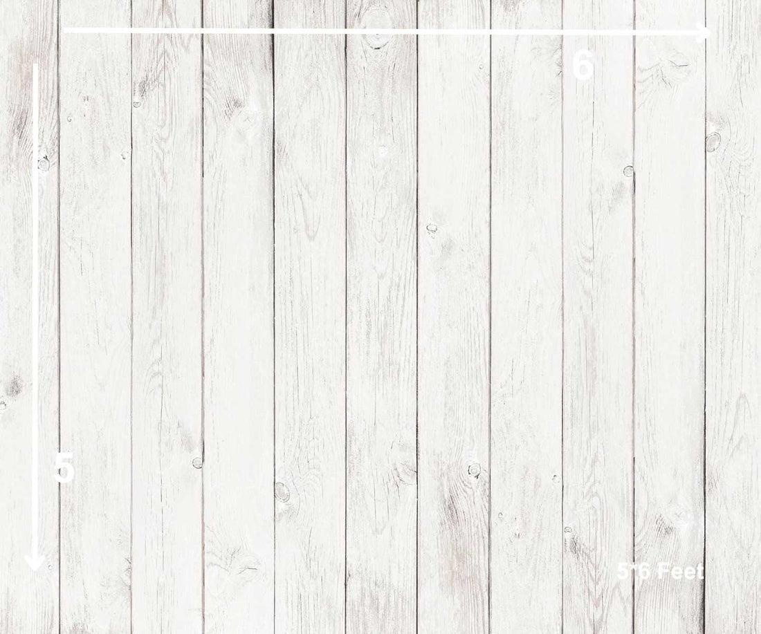 White Wood - Printed Baby Backdrop - FABRIC (PRE ORDER)