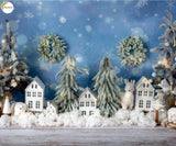 Winter House - Printed Baby Backdrop - FABRIC (PRE ORDER)