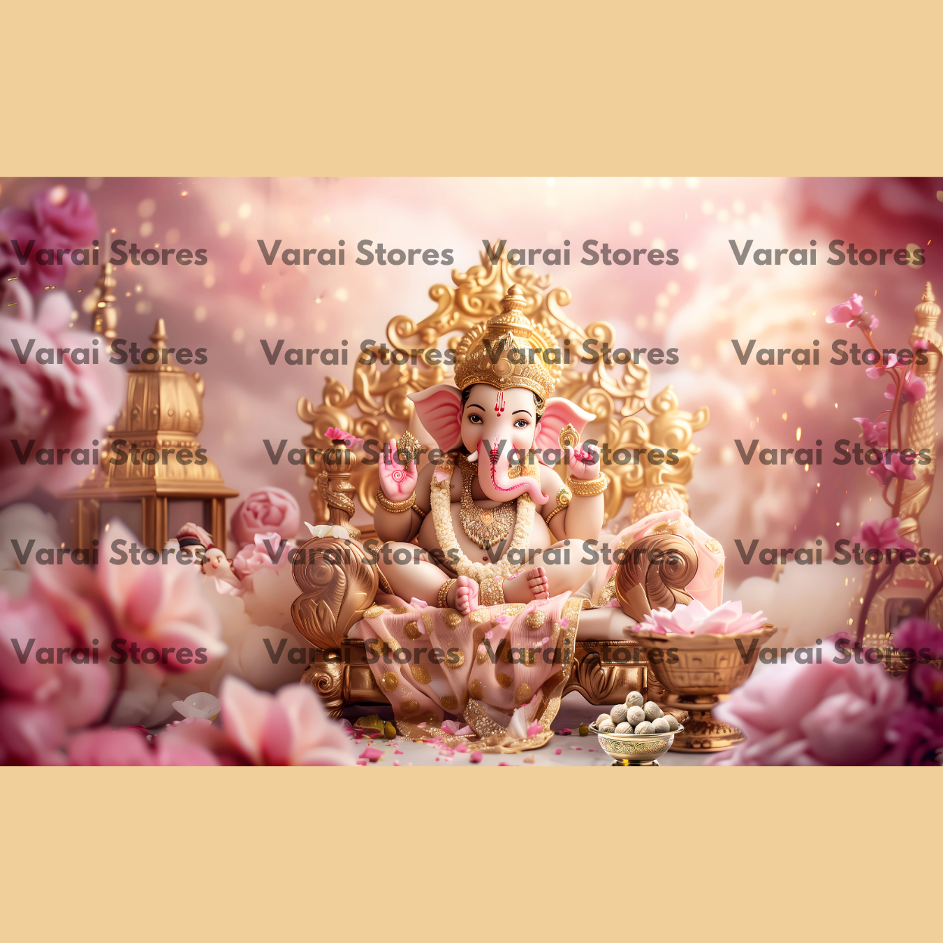 Ganesha (Type 3) - Fabric (5x8) Feet