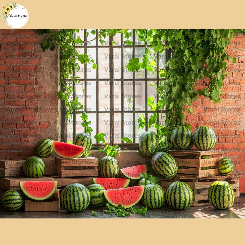 Watermelon Window - Baby Printed Backdrops - PREMIUM FABRIC