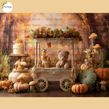 Autumn Party - Baby Printed Backdrops - PREMIUM FABRIC