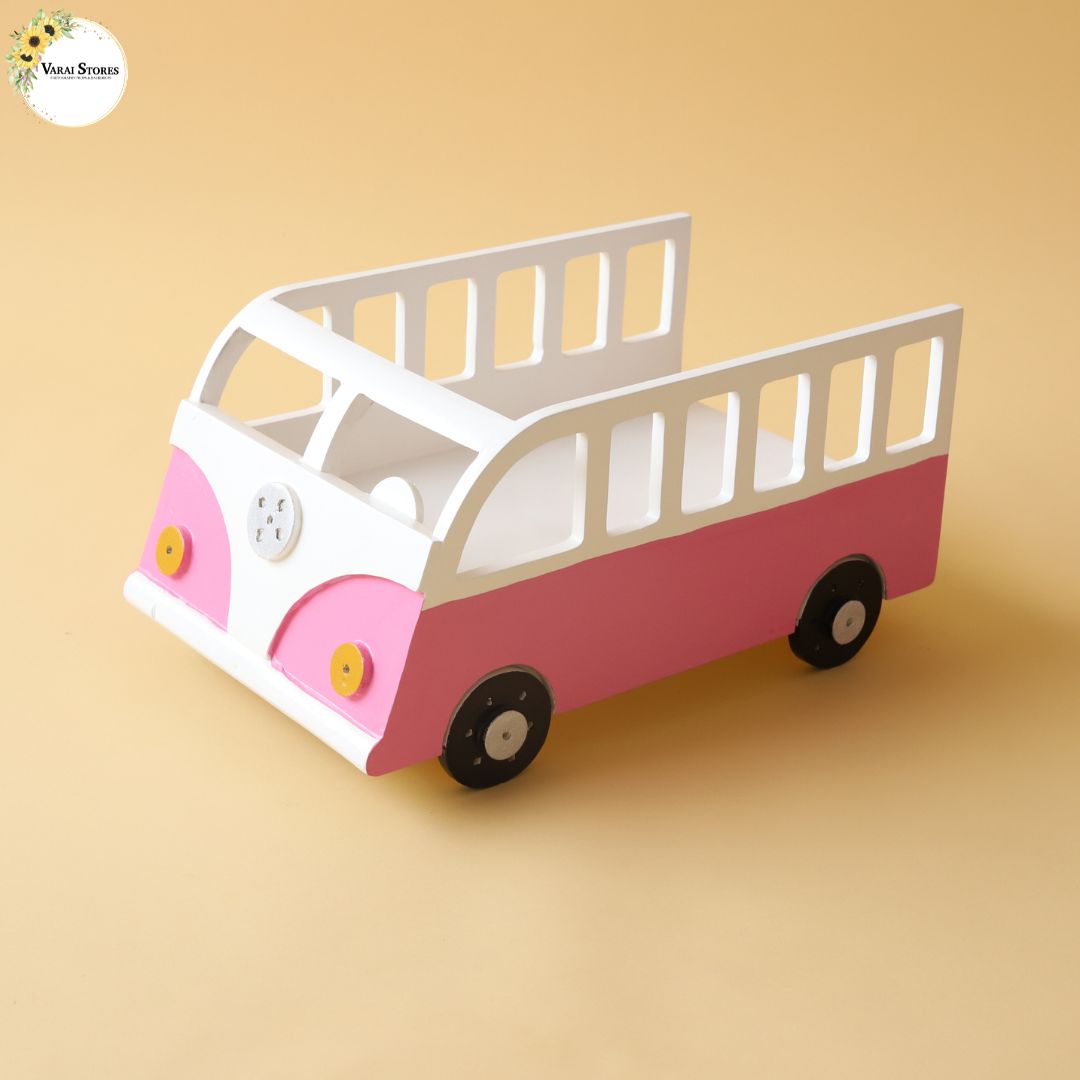 Model Toy Car Rosa Bus Bus - Pink