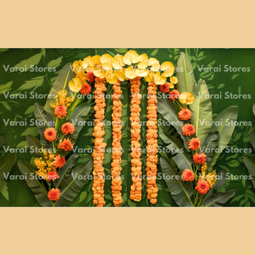 Banana leaf Decor  - Fabric (5x8) Feet