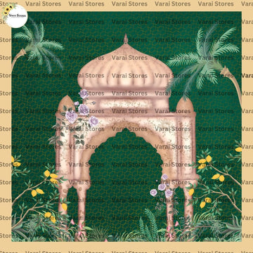 Mughal Architecture  - Fabric With Pole Pocket