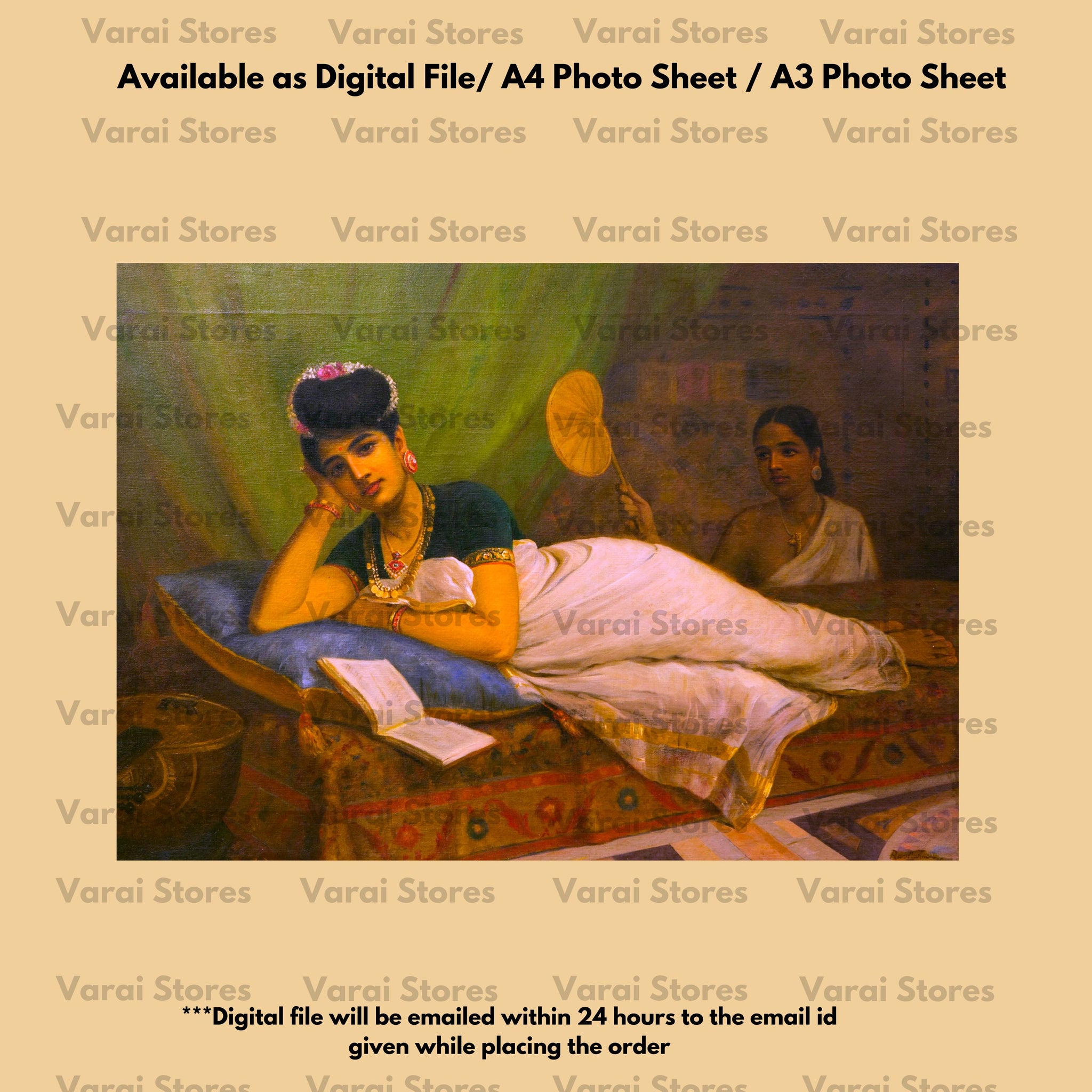 Raja Ravi Varma Painting Print - 16