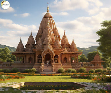 Ram Mandir  (Type 6)   -  Fabric (5x7) Feet