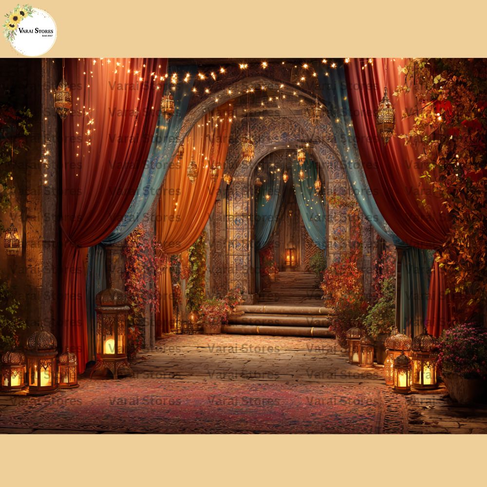 Deepavali Type 4  - Baby Printed Backdrops - PREMIUM FABRIC