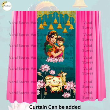 Annaprasana BOY - Fabric (8x5) Feet With Pole Pocket