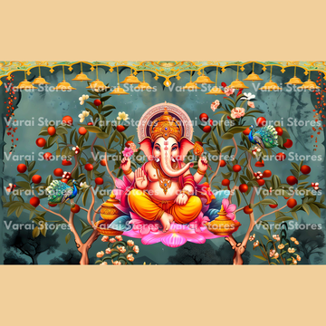 Ganesha (Type 4) - Fabric (5x8) Feet
