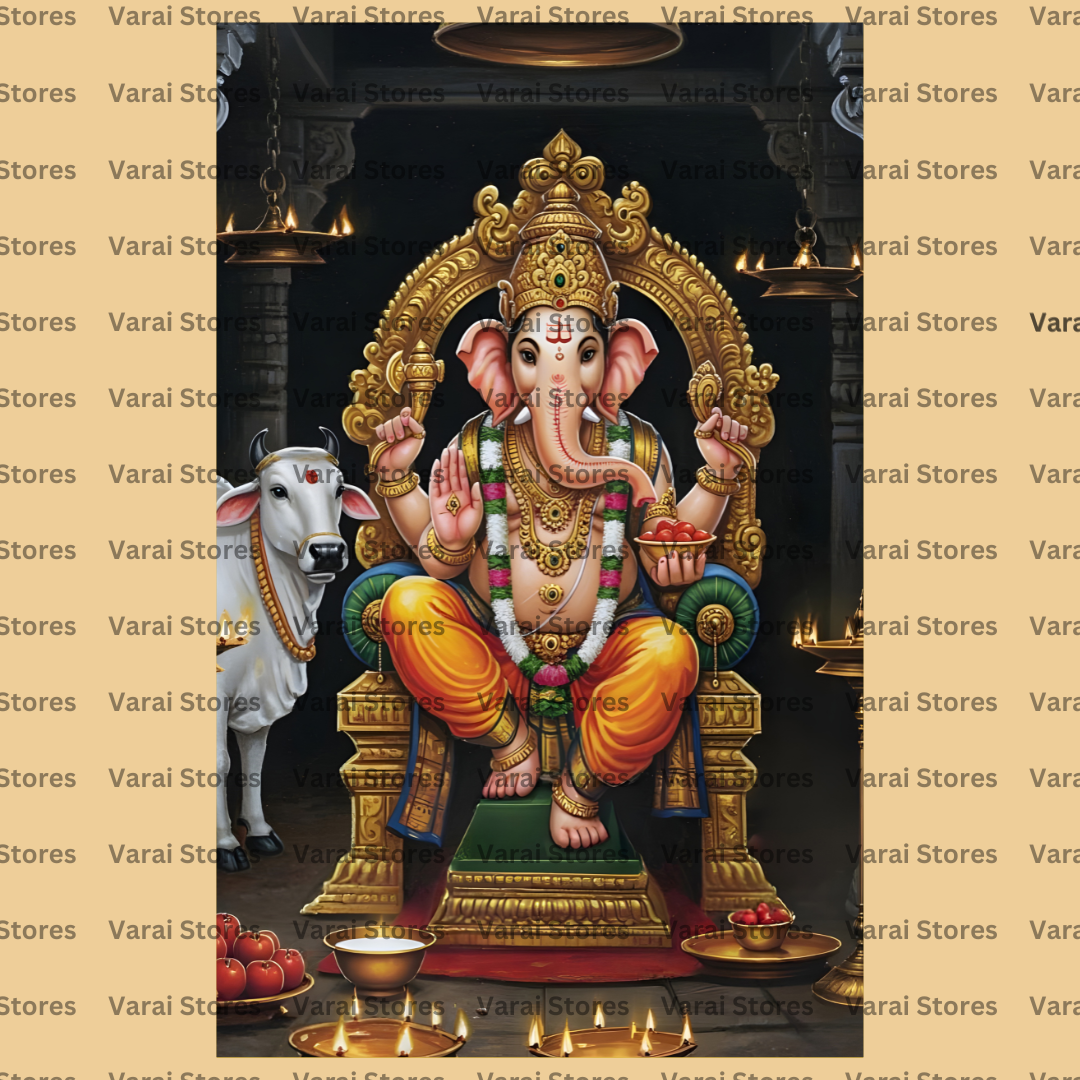 Ganesha (Type 11) - Fabric (8x5) Feet With Pole Pocket