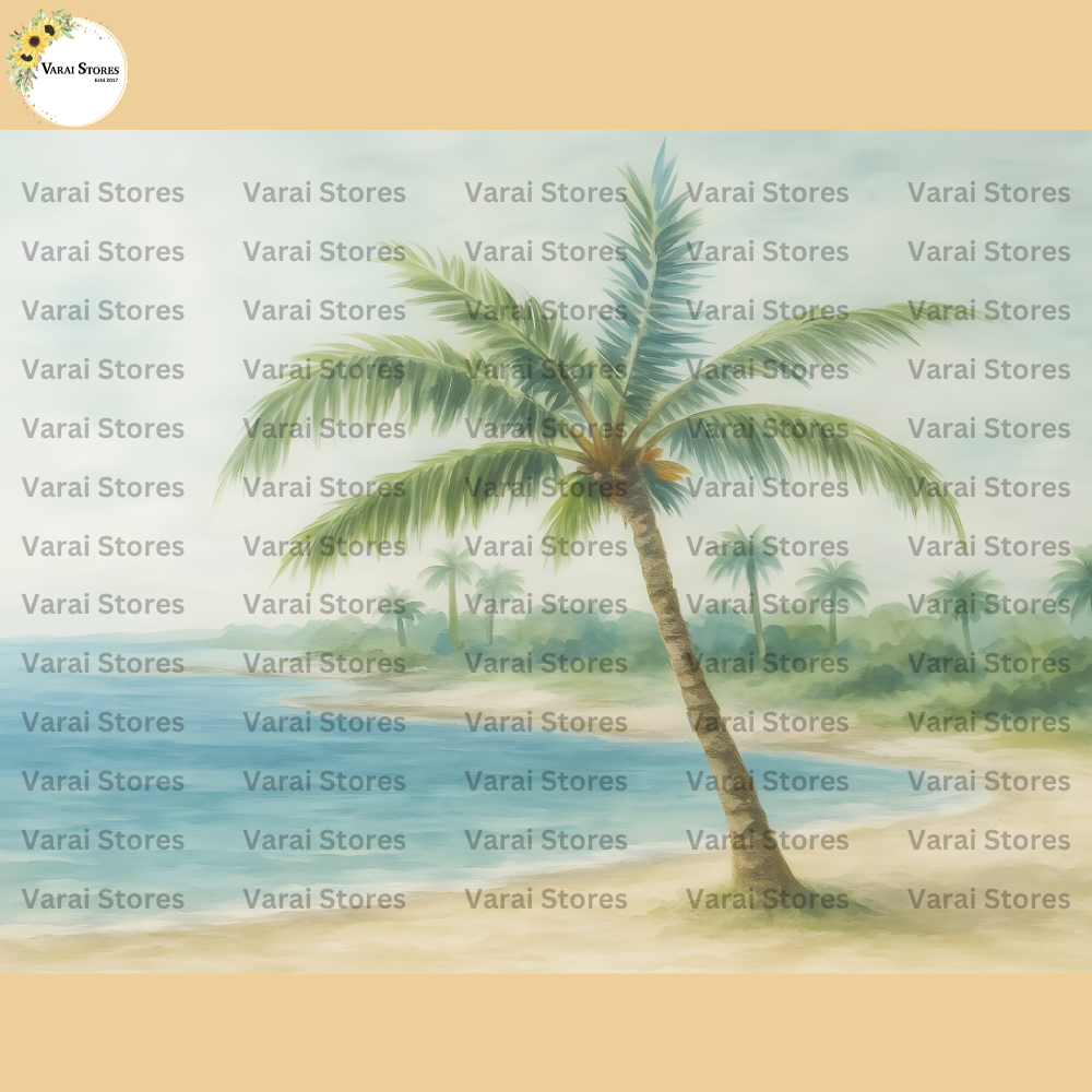 Coconut Beach - Baby Printed Backdrops - PREMIUM FABRIC