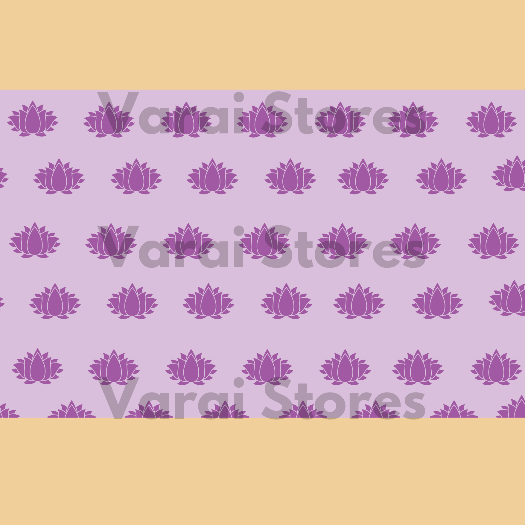 Pastel Lotus: Purple - Fabric Floordrop