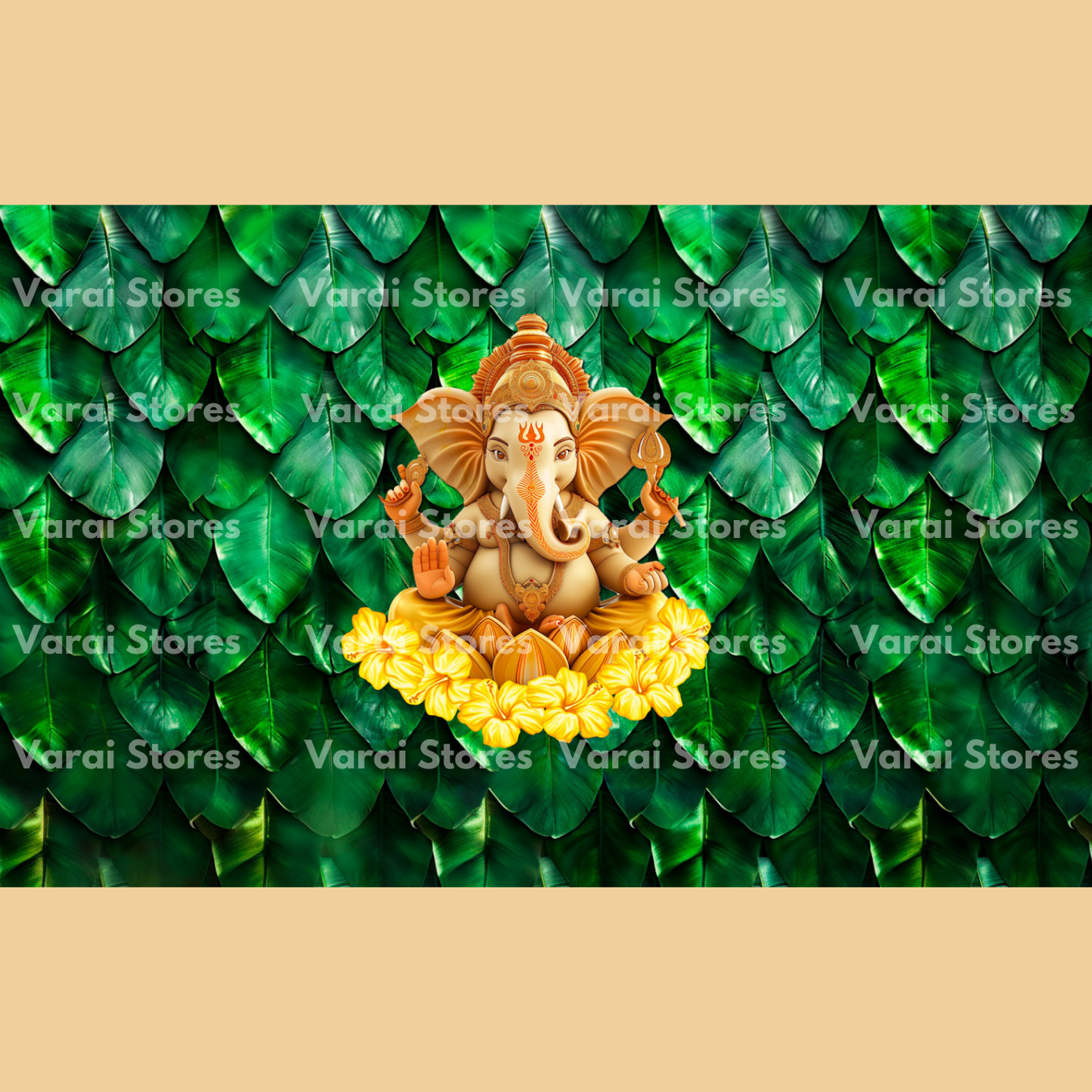 Ganesha (Type 1) - Fabric (5x8) Feet