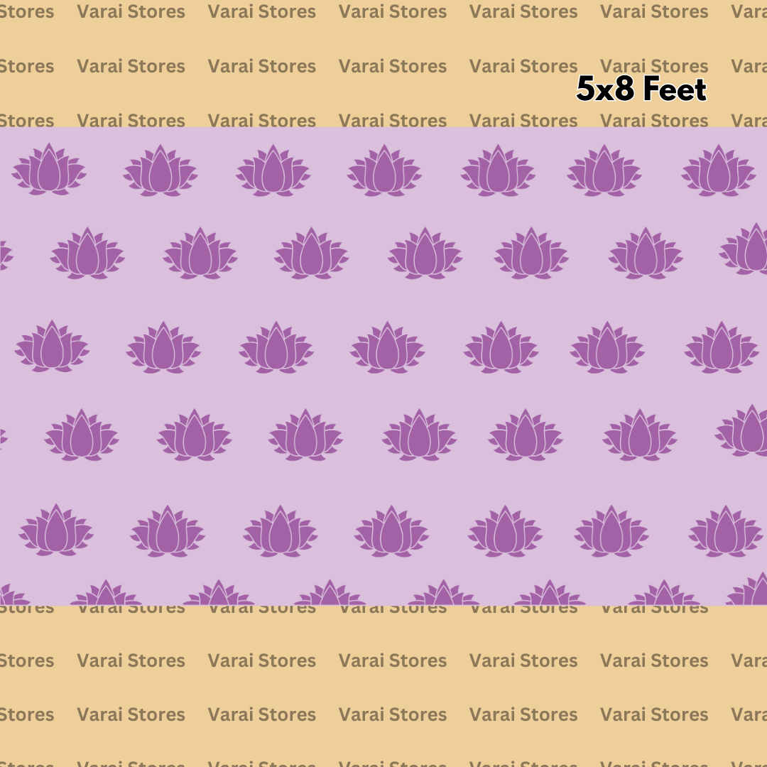 Pastel Lotus: Purple - Fabric Floordrop