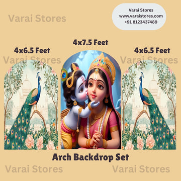 Yeshoda Krishna Type 1 Arch Backdrop Set