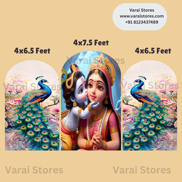 Yeshoda Krishna Arch Backdrop Set