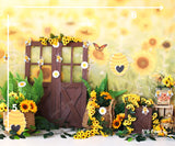Little Bees - PRINTED BABY BACKDROP - FABRIC (PRE ORDER)