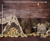 Boho Pumpkin - Printed Baby Backdrop - FABRIC (PRE ORDER)