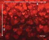 Little Hearts - Fabric (5x6) Feet