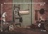 Cow Boy Type 1 - Fabric (5x7) Feet
