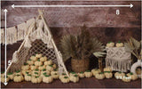Boho Pumpkin - Printed Baby Backdrop - FABRIC (PRE ORDER)