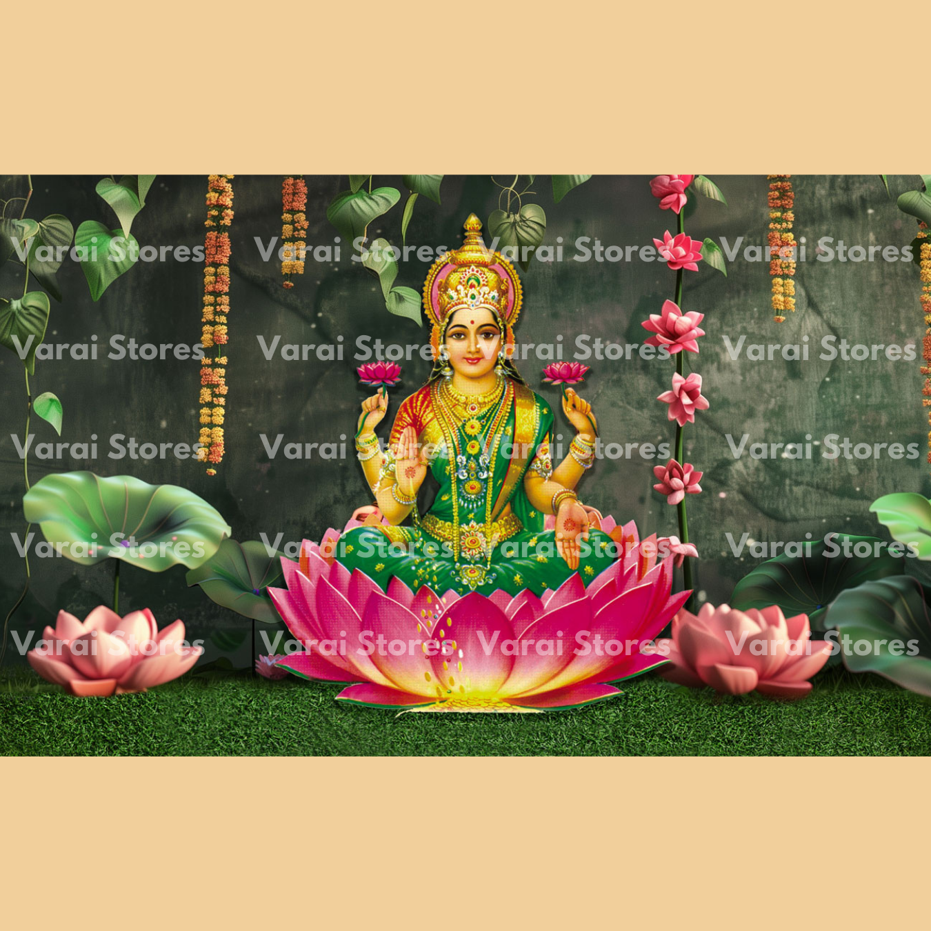 Mahalakshmi (Type 1) - Fabric (5x8) Feet