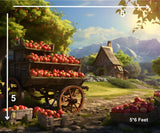 Apple Cart - Printed Baby Backdrops - Fabric(Pre Order)