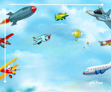 Planes and Jets - Printed Baby Backdrop - FABRIC (PRE ORDER)