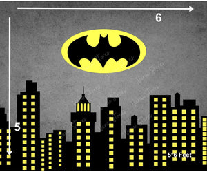 Batman - Printed Baby Backdrop - FABRIC (PRE ORDER)