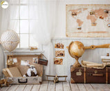 Bon Voyage - Printed Baby Backdrop - FABRIC (PRE ORDER)
