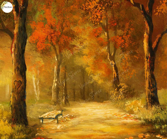 Autumn Forest - Printed Baby Backdrop - FABRIC(PRE ORDER)