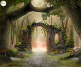 Halloween  Forest  -  Printed Baby Backdrop - FABRIC (PRE ORDER)