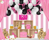 Boss Baby (Girl) - Printed Baby Backdrop - FABRIC (PRE ORDER)