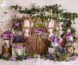 Purple Rose - Printed Baby Backdrop - FABRIC (PRE ORDER)