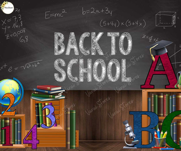 Back to School - Printed Baby Backdrop - FABRIC (PRE ORDER)