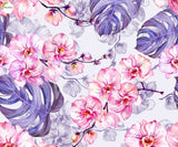 Purple Leaf -Printed Baby Backdrop - FABRIC (PRE ORDER)