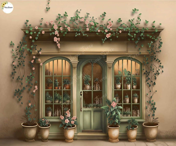 Peach House - Printed Baby Backdrop - FABRIC (PRE ORDER)
