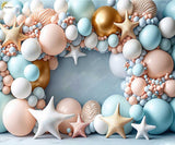 Pastel Stars - Printed Baby Backdrop - FABRIC (PRE ORDER)