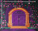 Purple Doorway - Printed Baby Backdrop