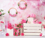 Pink Blossom - Printed Baby Backdrop - FABRIC (PRE ORDER)
