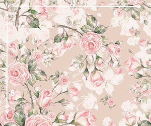 Peachy Rose - Printed Baby Backdrop - FABRIC (PRE ORDER)