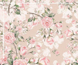 Peachy Rose - Printed Baby Backdrop - FABRIC (PRE ORDER)
