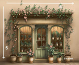 Peach House - Printed Baby Backdrop - FABRIC (PRE ORDER)