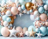Pastel Stars - Printed Baby Backdrop - FABRIC (PRE ORDER)